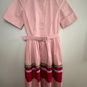 Sophie Theallet Pink Belted Dress